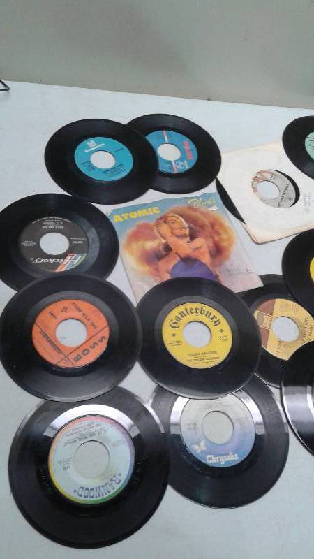 Lot Of Size 45 Records, Used, May Show Wear