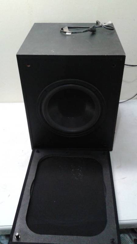 KLH ASW10 - 100c Sub Woofer Speaker, Briefly Tested, Seemed To Work OK, Used, Shows Wear