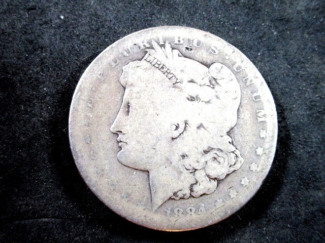 1884 S Morgan Silver Dollar