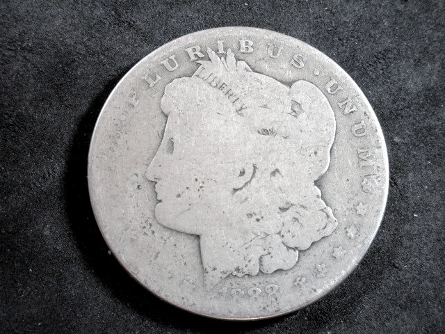 1888 O Morgan Silver Dollar Hot Lips