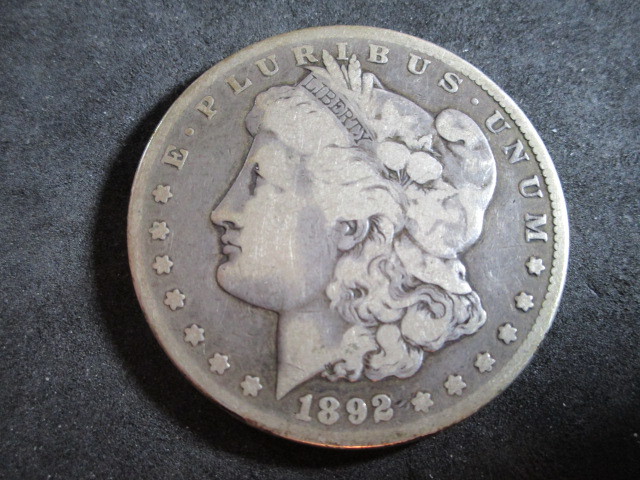 1892 CC  Morgan Silver Dollar