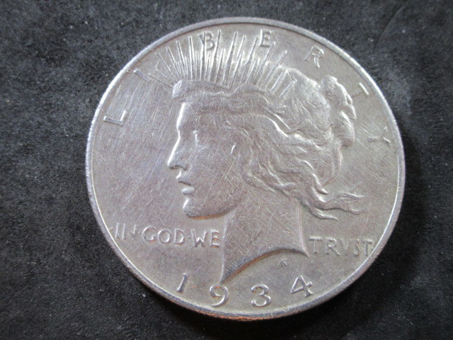 1934 D Silver Peace Dollar