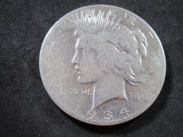 1934 S Peace Silver Dollar