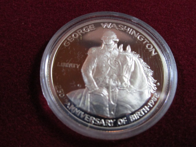 George Washington 250th Anniversary Commemorative Silver Half Dollar Proof