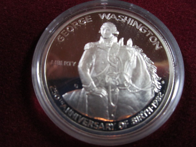 George Washington 250th Anniversary Commemorative Silver Half Dollar Proof