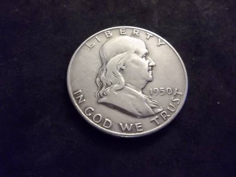 1950 D Franklin Half Dollar