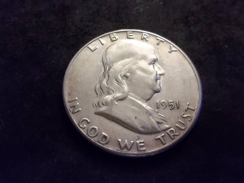 1951 S Franklin Half Dollar