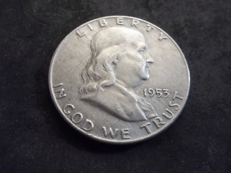 1953 D  Franklin Half Dollar