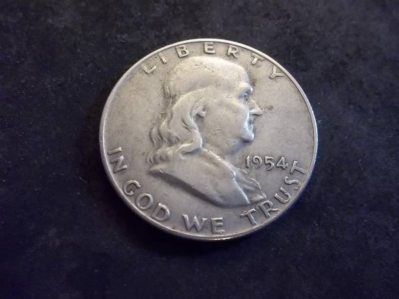1954 D  Franklin Half Dollar