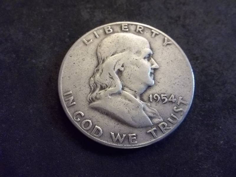 1954 S Franklin Half Dollar