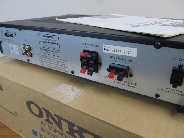 Working Onkyo Es 600pro Av Surround Processor W Box Little Canada Estate Auction Antiques Collectibles Tools Diecast More K Bid Working Onkyo Es 600pro Av Surround Processor W Box Little Canada Estate Auction Antiques Collectibles Tools Diecast More K Bid