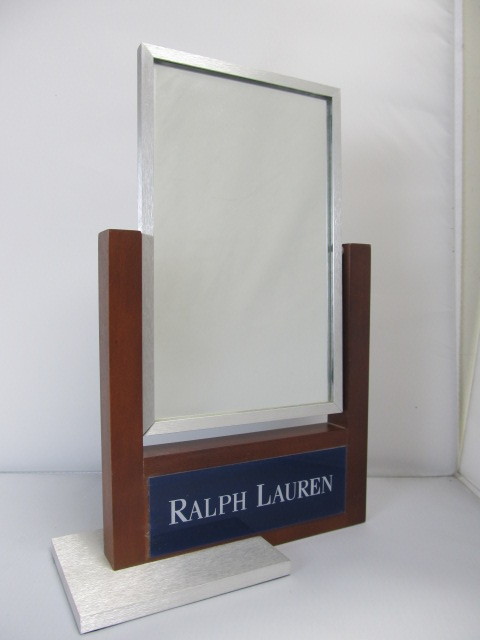 lot 12 image: RALPH LAUREN Advertising Store Display Mirror