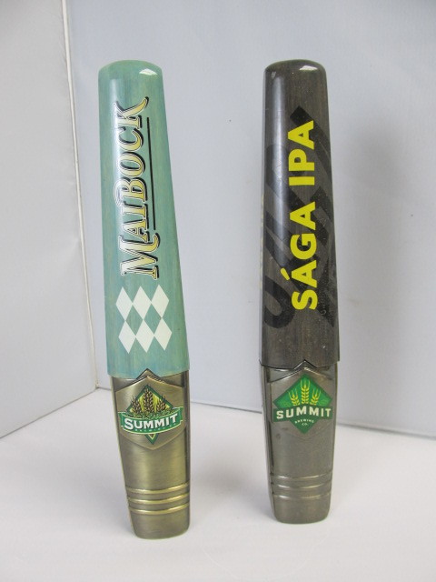 lot 20 image: SUMMIT Beer Tap Handles - Saga & Maibock