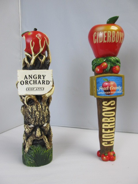 lot 21 image: 2 Cider Beer Tap Handles