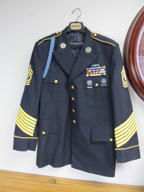 lot 133 image: Vintage Highly Decorated Military Jacket