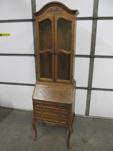 Nice Vintage 1960 S Narrow Secretary Desk Little Canada Estate