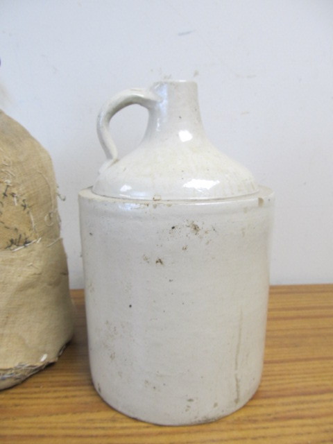 lot 143 image: Pair of Antique Whiskey Jugs