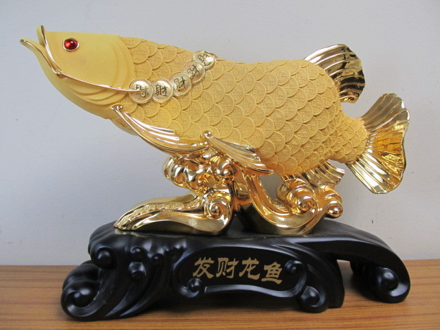 lot 60 image: Large Chinese Coy Statue
