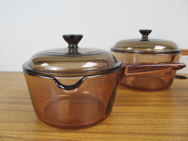 lot 158 image: Pyrex Visions Corningware Lidded Glass Cookware