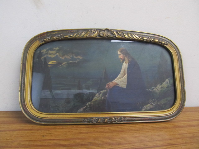 lot 154 image: Antique Framed Religious Print