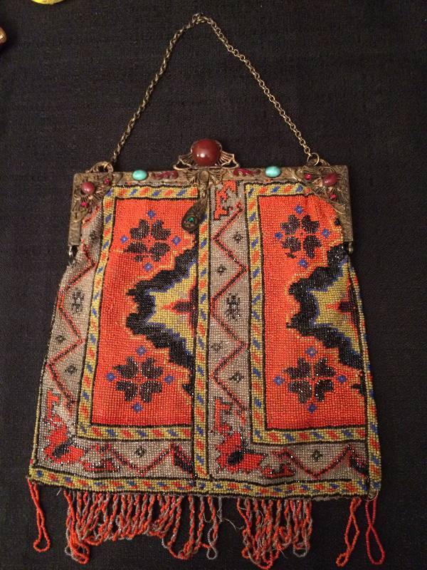 Stunning High Quality Antique Art Deco Flapper Micro Beaded Purse Bag With Fringe Adorned With High Quality Stones&nbsp Inside Is As AMAZING Condition As Outside&nbsp Look At ALL THE DETAILS&nbsp ONE OF A KIND&nbsp&nbsp