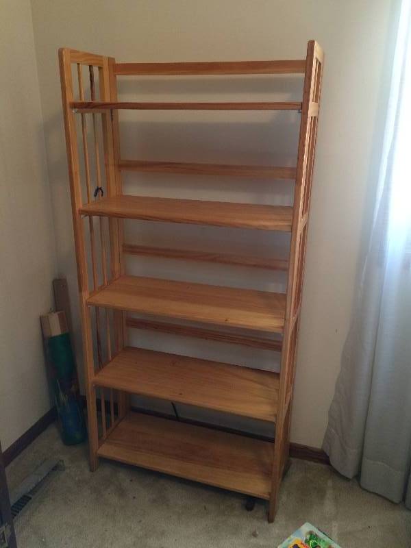 SOLID OAK WOOD SHELVING ETAGERE
