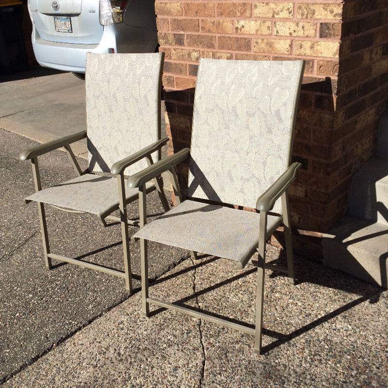 OUTDOOR FOLDING CHAIRS - EXCELLENT CONDITION