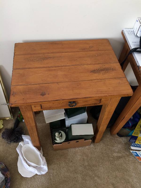 MISSION ARTS AND CRAFTS STICKLEY STYLE SIDE LAMP TABLE WITH DRAWER MADE IN CHILI  - GREAT CONDITIONOther items than the table&nbspNot Included