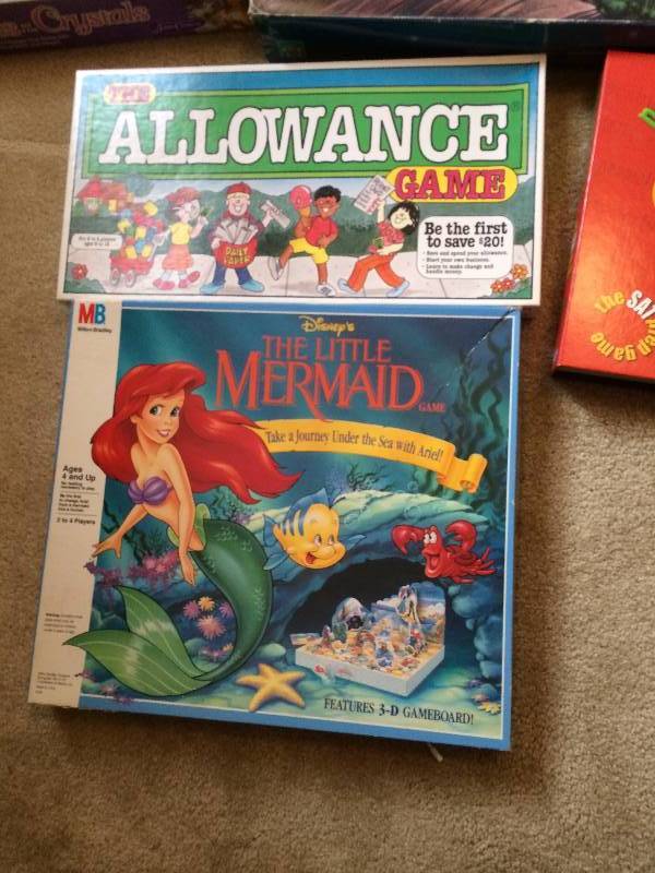 MISCELLANEOUS GAMES GREAT CONDITION LITTLE MERMAID ETC
