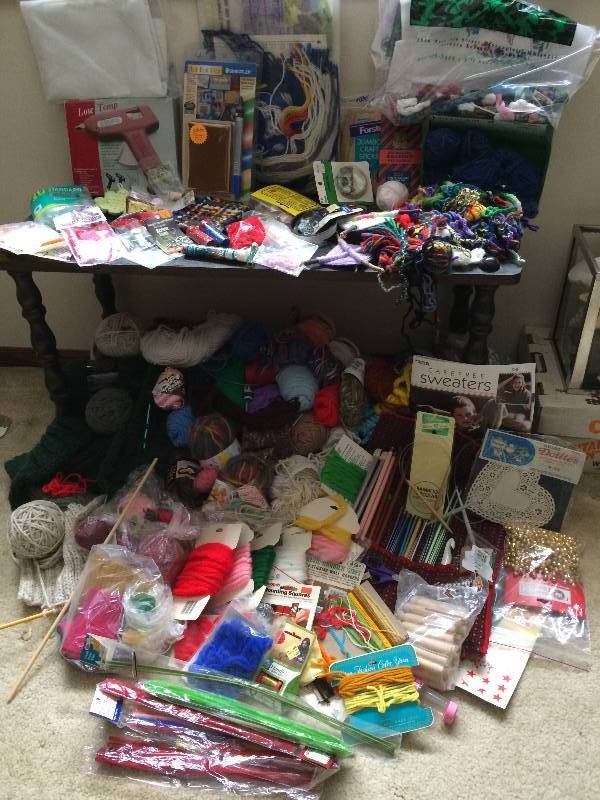 lot 68 image: LARGE LOT CRAFTING ITEMS - SOME NEW IN PACKAGE