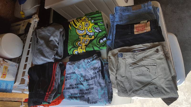 lot 36 image: Mens Jeans, Shorts, Hoodies LXL (Polo, Levis, Others)