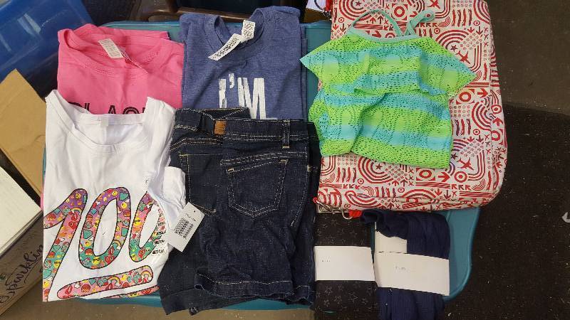 lot 33 image: Lot Of Girls Size 78 Shorts, New With Tags T-Shirts, Tights