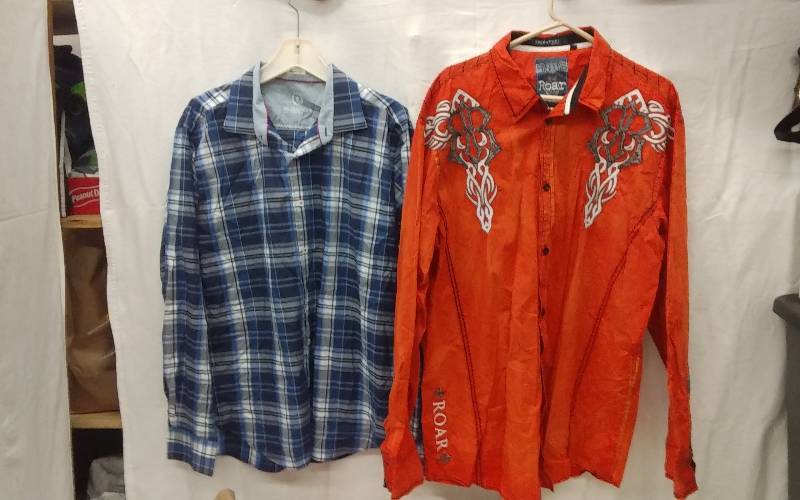 Mens ROAR Signature Edition Designer Shirt (Size XXL), Bugatchi  Brand  (Size XL)