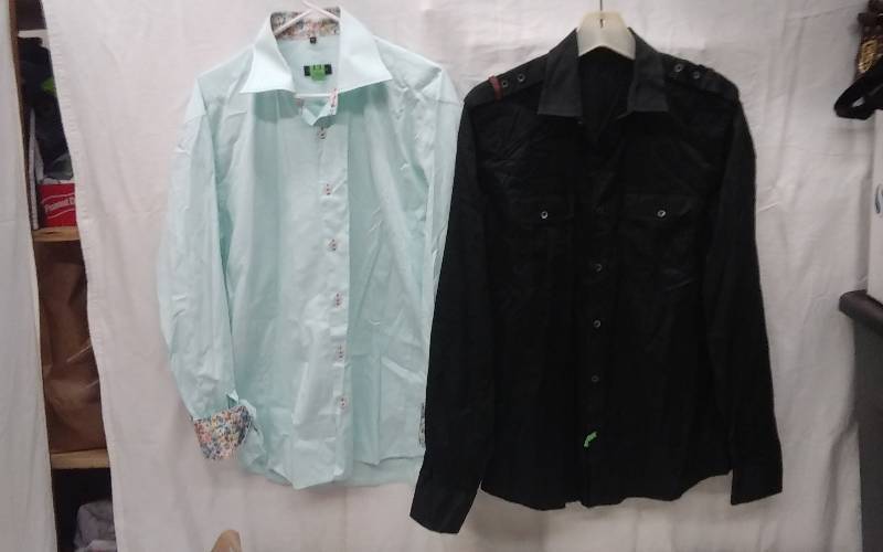 Mens GUCCI Shirt Size 4216-12, Mens Stone Rose Shirt Size 5 (Made In Turkey)