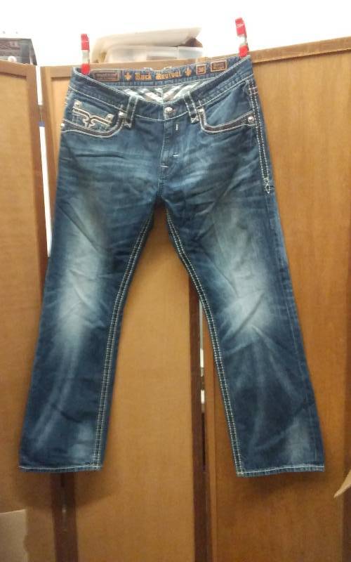 Mens Rock Revival Jeans (Rickson J400) Size 38
