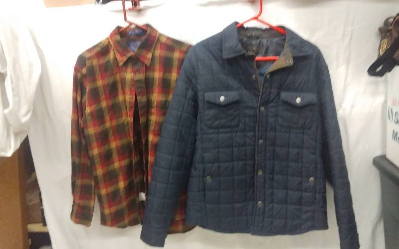 Tasso Ella Jacket Size L, Pendleton Wool Shirt Size L