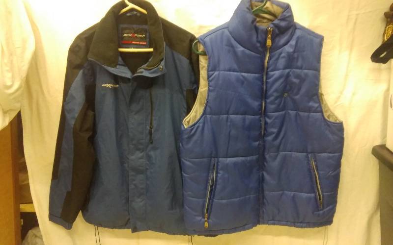 Zero Exposure Jacket Size L, Gioberti Sixe XL Reversible Vest