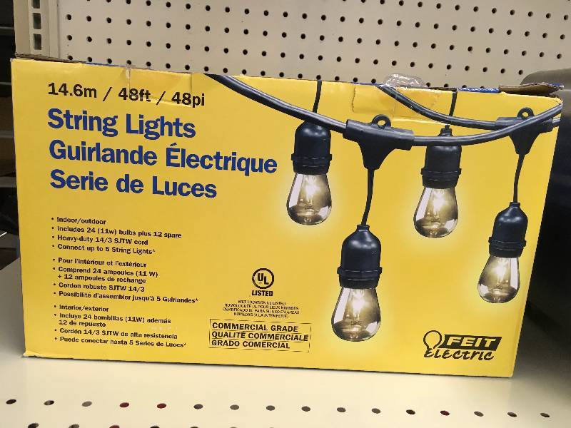 FEIT 48 INCANDESCENT LIGHT STRING, MSRP $29.99