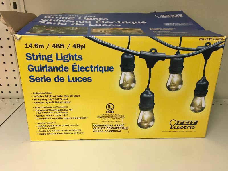 FEIT 48 INCANDESCENT LIGHT STRING, MSRP $29.99