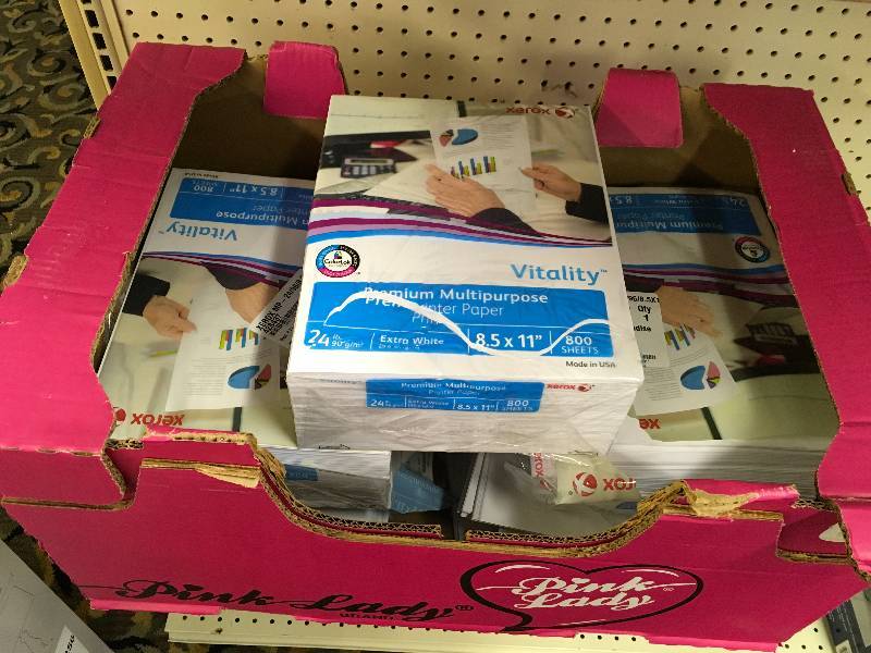 FIVE (5) REAMS, XEROX MP-24968.5X11RM, MSRP $6.99 EACH