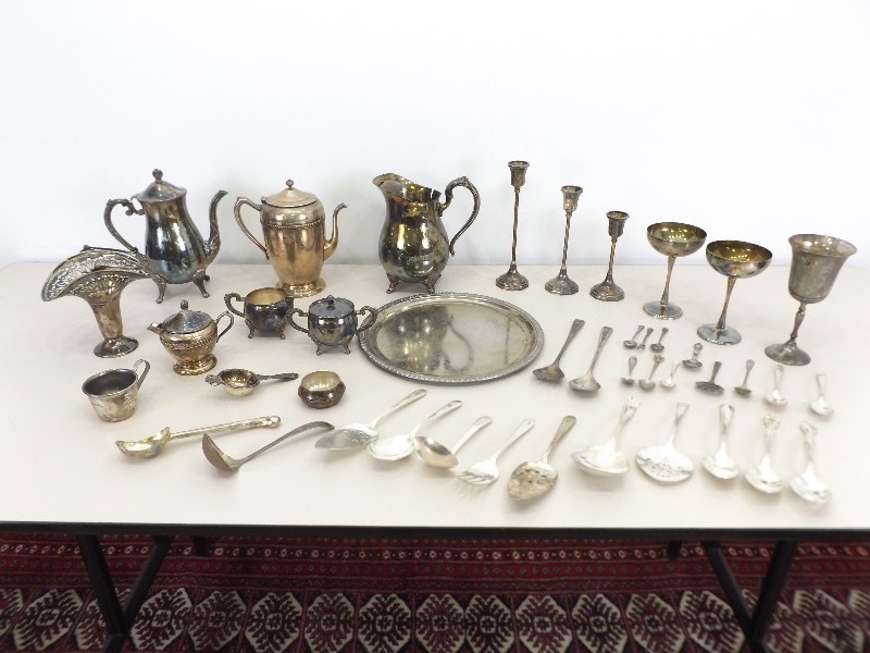 lot 38 image: Large Lot of Silver Plated Items