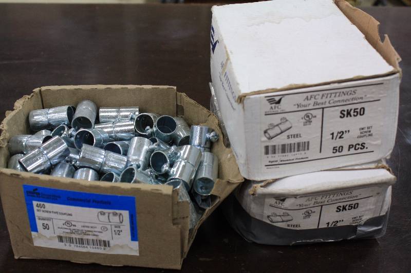 lot 43 image: Steel 12 Set Screw Coupling - New 150 Qty
