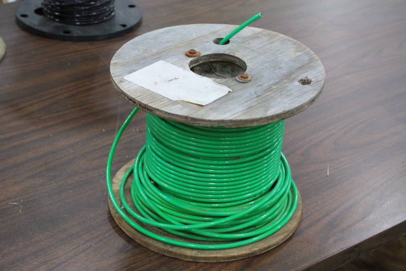 lot 13 image: Green Spool 6AWG Wire