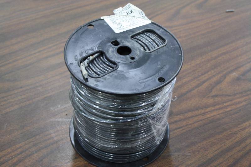 lot 17 image: spool of Black 10AWG 500ft Wire