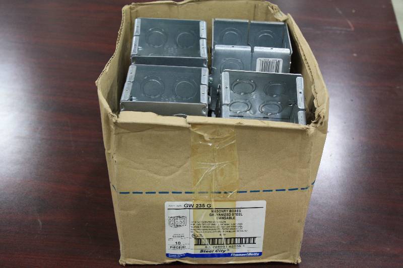 lot 86 image: Masonry Boxes Galvanized Steel