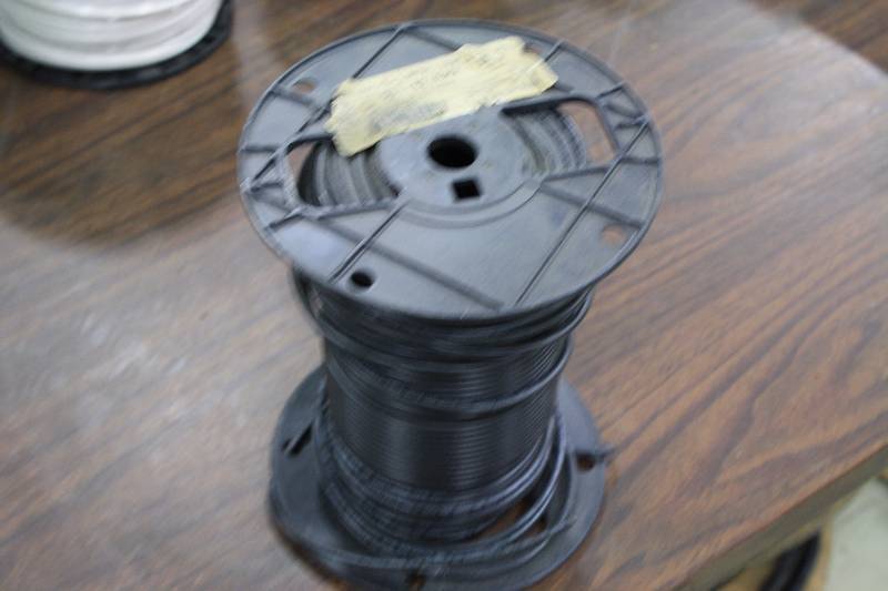 lot 108 image: Black 12AWG Spool of Wire