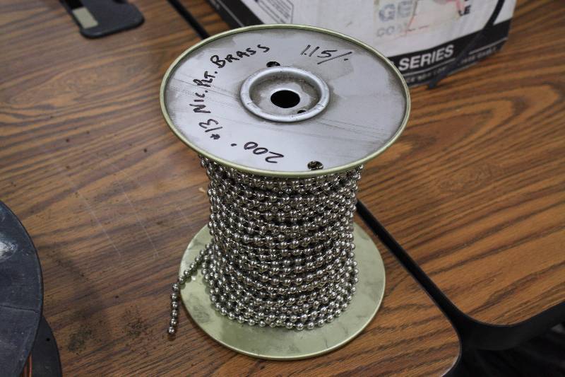 lot 122 image: Spool of #13 Nickel Plated Brass - 200ft
