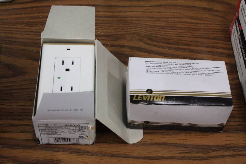 lot 141 image: Leviton 5280-W Surge Protective Receptacle - Duplex