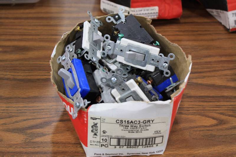 lot 149 image: Pass & Seymour Legrand 3 Way Switches - New