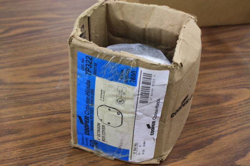 lot 180 image: 4 Octagon Box Covers New - 50 Qty